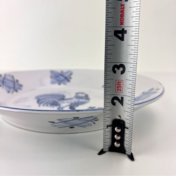 Rooster 10” Ceramic Plate Folk Art hand Made Pottery French Country Signed - Picture 7 of 7